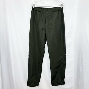 Baerskin Tactical Waterproof Rain Pants Mens M Green Lightweight Hunting Camp